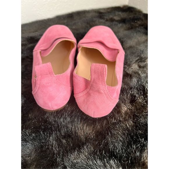 J crew pink leather Calf suede minimal tan loafers shoes 9.5- - Picture 3 of 6
